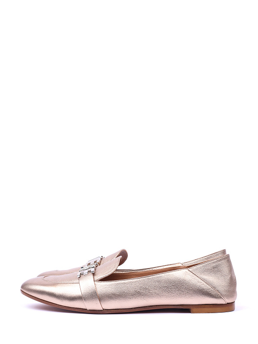 Лоферы Aquazzura LOLFLAM0 бронзовые женские кожаные — купить в интернет-магазине Verdistore