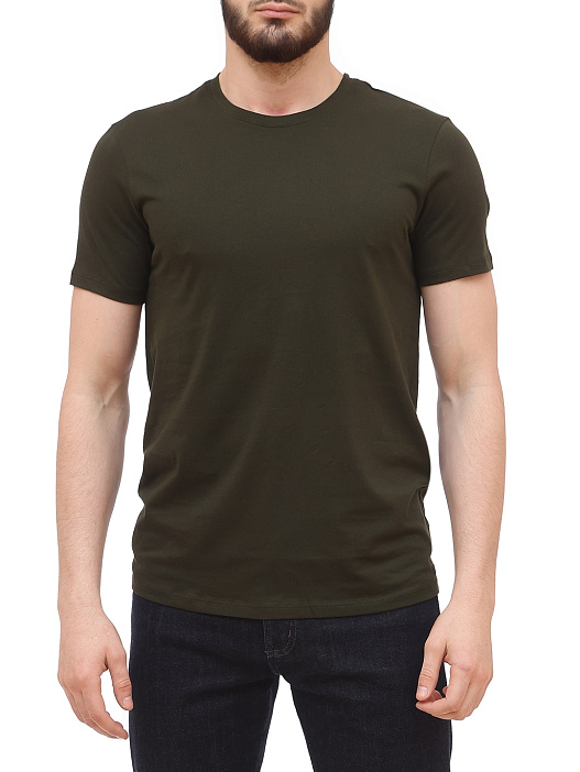 Футболка Armani Exchange 8NZT74 ZJA5Z 1851 хаки мужская из хлопка — купить в интернет-магазине Verdistore