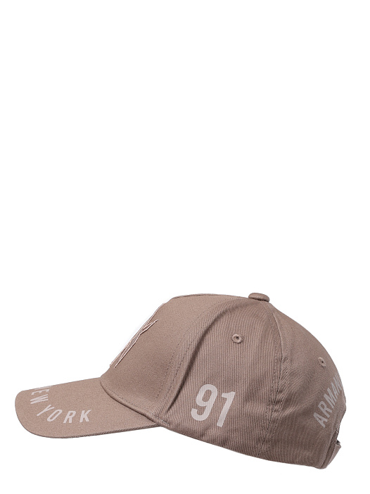 картинка Бейсболка Armani Exchange 954201 4F100 25243 бежевая мужская магазин Verdistore являющийся официальным дистрибьютором в России 