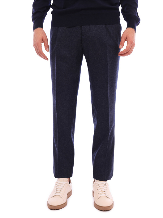 Брюки Brunello Cucinelli M038PE1740 C532 темно-синие мужские — купить в интернет-магазине Verdistore