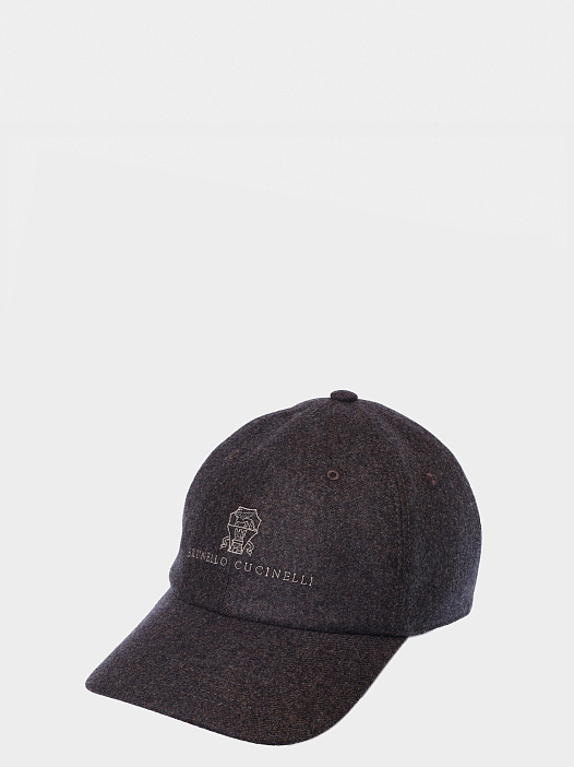 Бейсболка Brunello Cucinelli M038P9850 CVE31 шерстяная мужская — купить в интернет-магазине Verdistore
