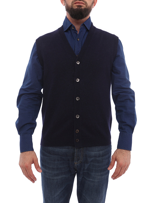 Жилет Brunello Cucinelli M2225177 трикотажный мужской — купить в интернет-магазине Verdistore